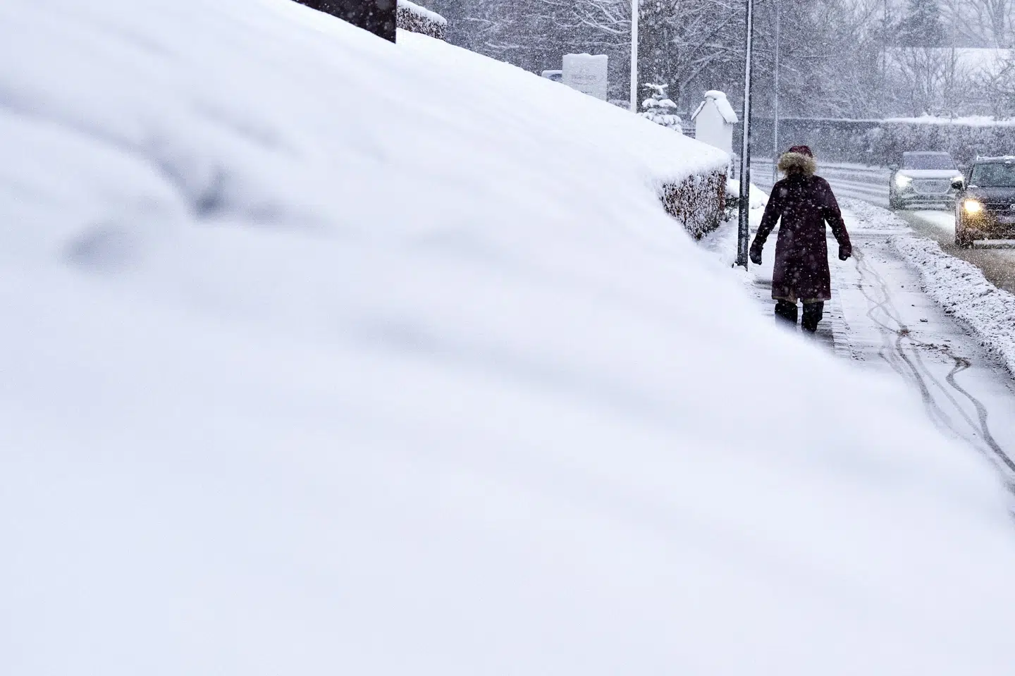 Allerede onsdag kan der nå at falde lidt sne på forkant af DMI's varsel. (Arkivfoto).
