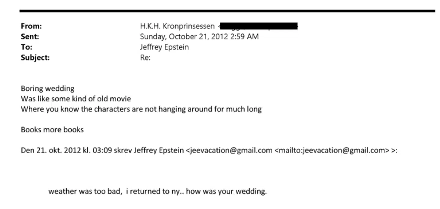 Billeder viser den omtalte korrespondance.