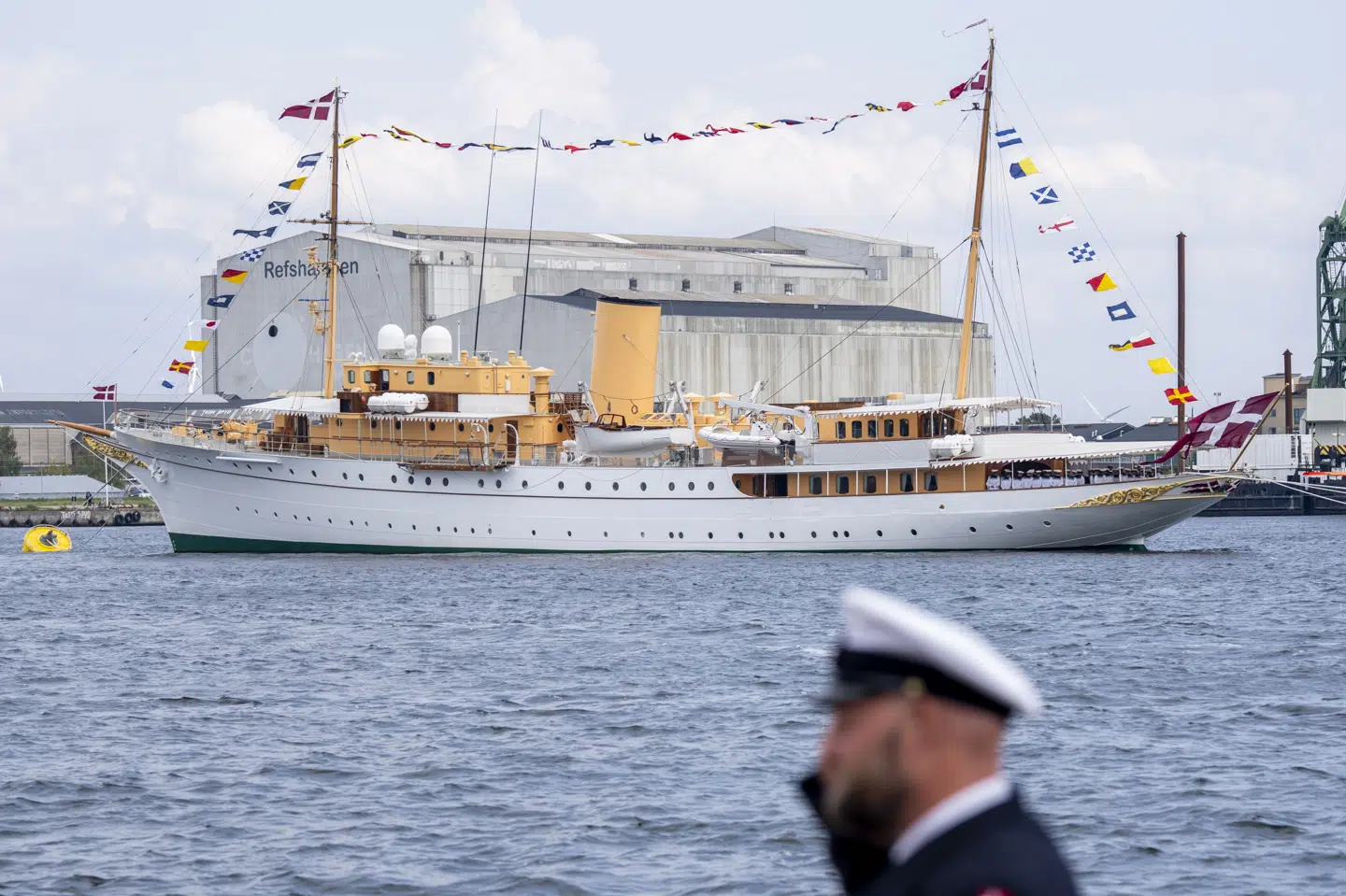 Kongeskibet "Dannebrog" er navngivet af dronning Alexandrine i København i 1931 og hejste kommando første gang 26. maj 1932. (Arkivfoto).