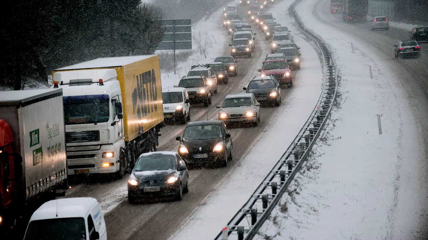 Arkivfoto fra Helsingørmotorvejen.