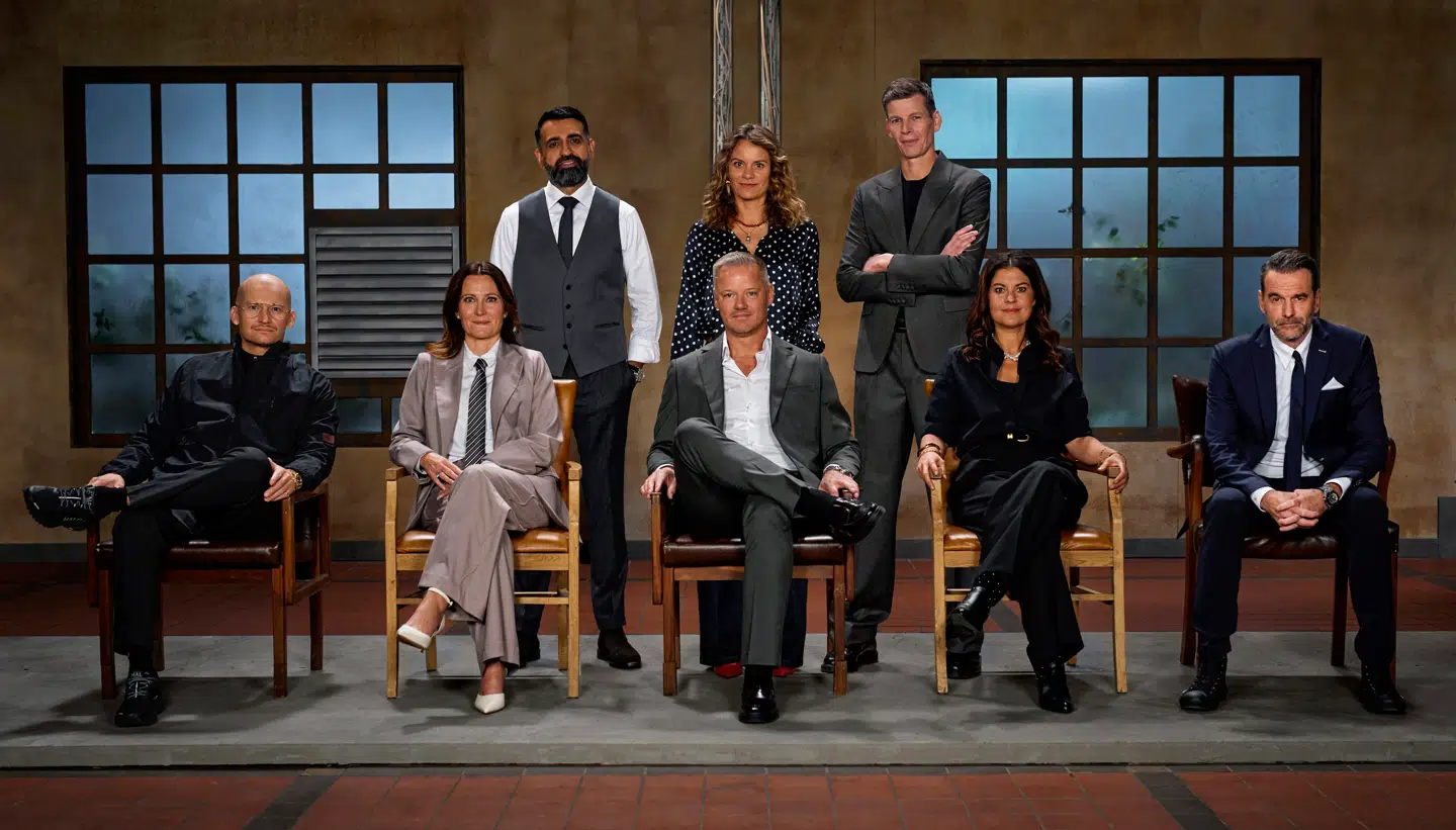 Løverne i årets sæson. Bagest fra venstre: Tahir Siddique, Lis Beck, Nikolaj Nyholm. Forrest fra venstre: Christian Stadil, Louise Herping, Morten Larsen, Anne Stampe og Jesper Buch.