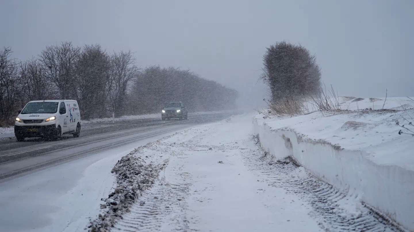 Sne ved Køge, torsdag den 5. februar 2026