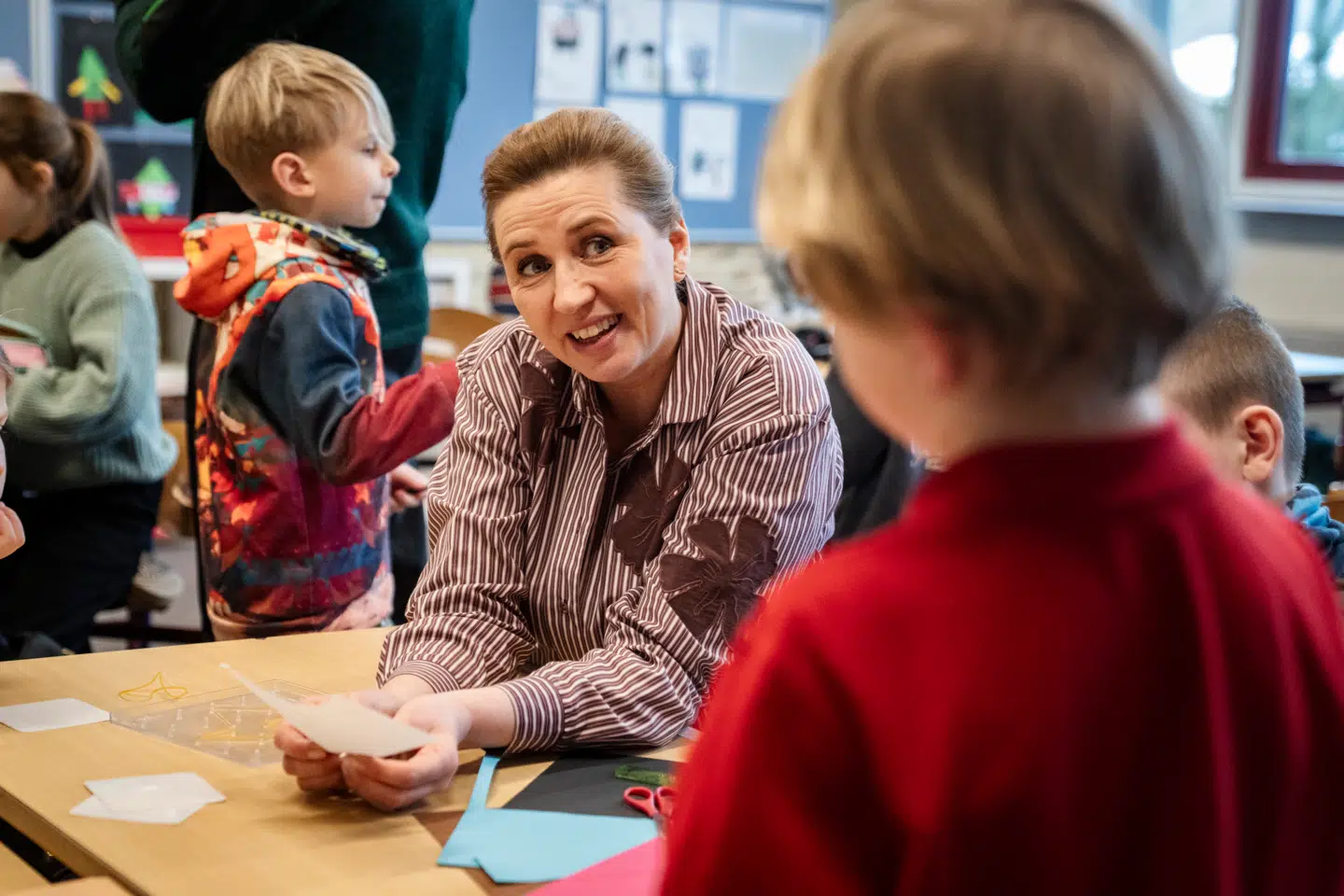Statsminister Mette Frederiksen besøgte onsdag Pilegårdsskolen på Amager for at præsentere sit nye folkeskoleudspil.