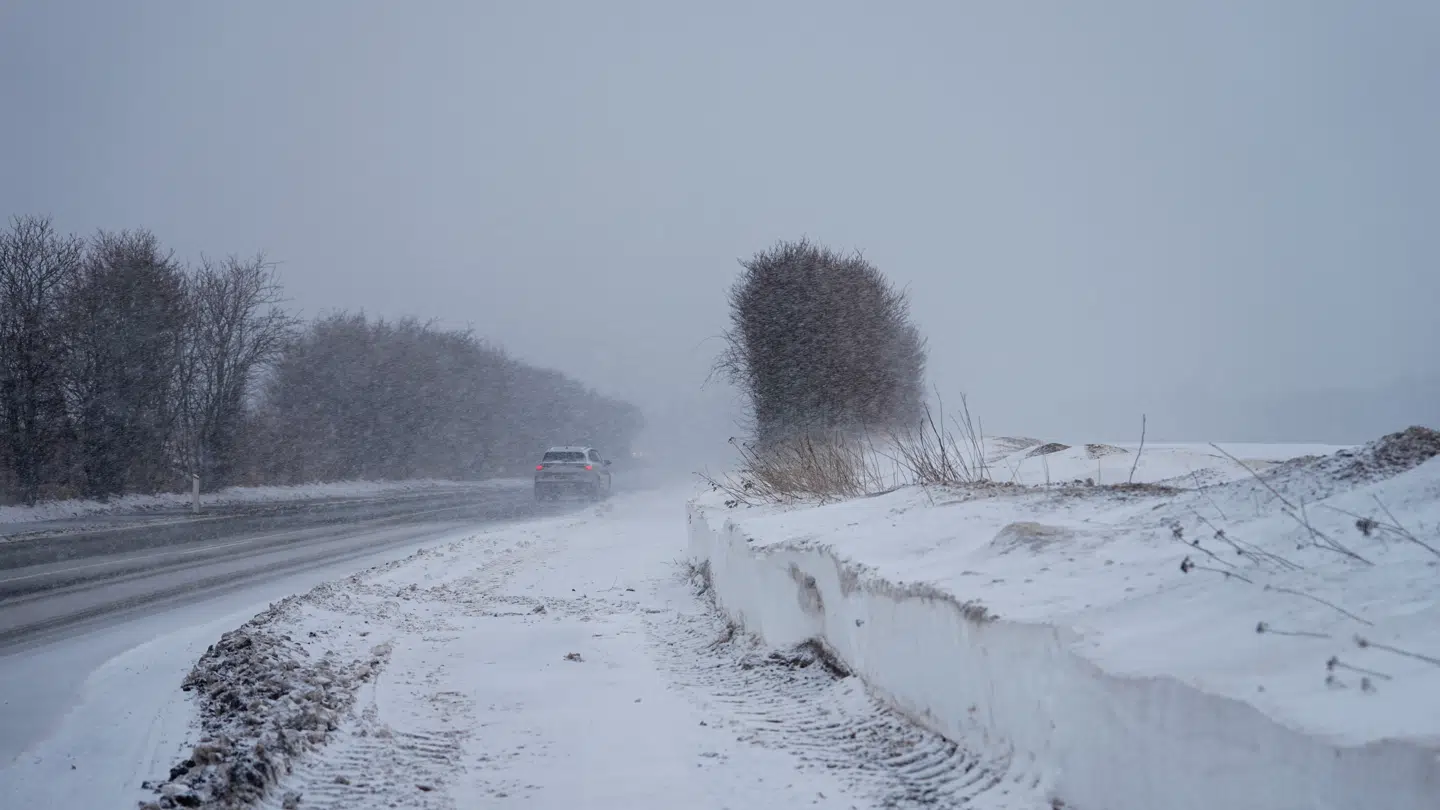 Sne ved Køge, torsdag den 5. februar 2026