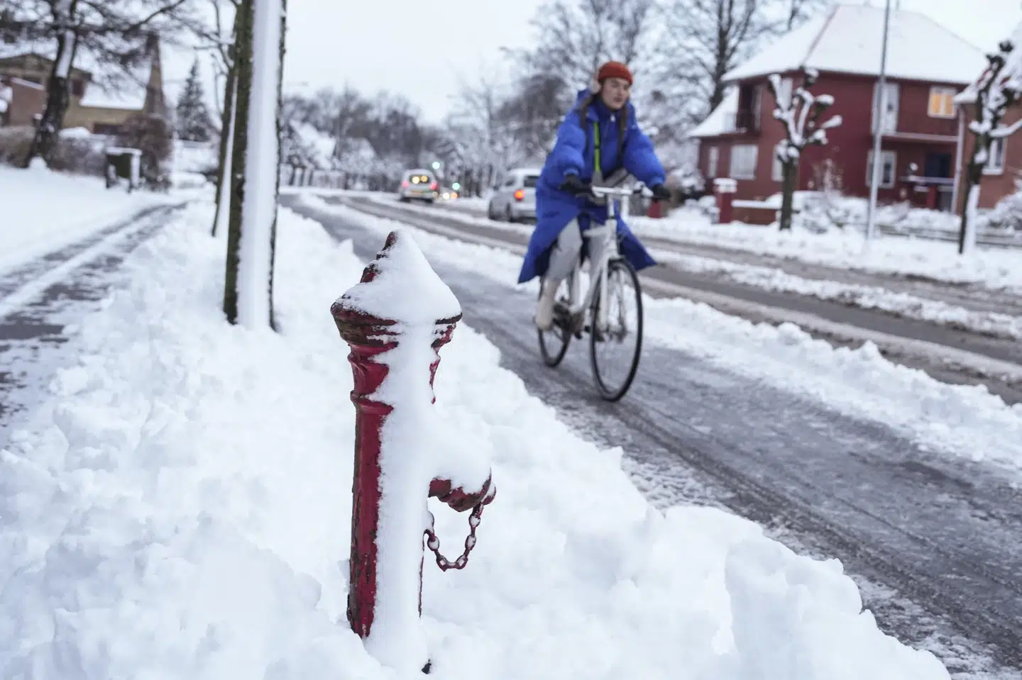 Tidligere på ugen faldt der sne flere steder i landet, heriblandt i Aalborg i Nordjylland. (Arkivfoto).