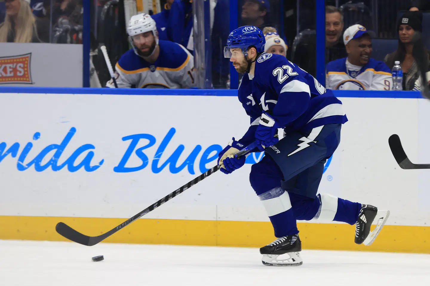 Oliver Bjorkstrand scorede natten til fredag for tredje kamp i træk for sin NHL-klub, Tampa Bay Lightning.