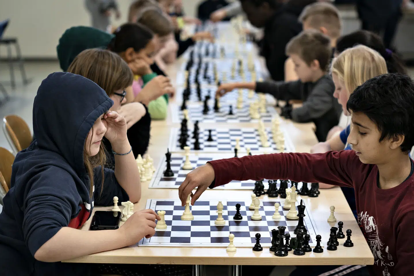 Skoleskak bliver typisk brugt som et supplement til matematiktimerne i klassetrinene fra 1. til 6. klasse (Arkivfoto).