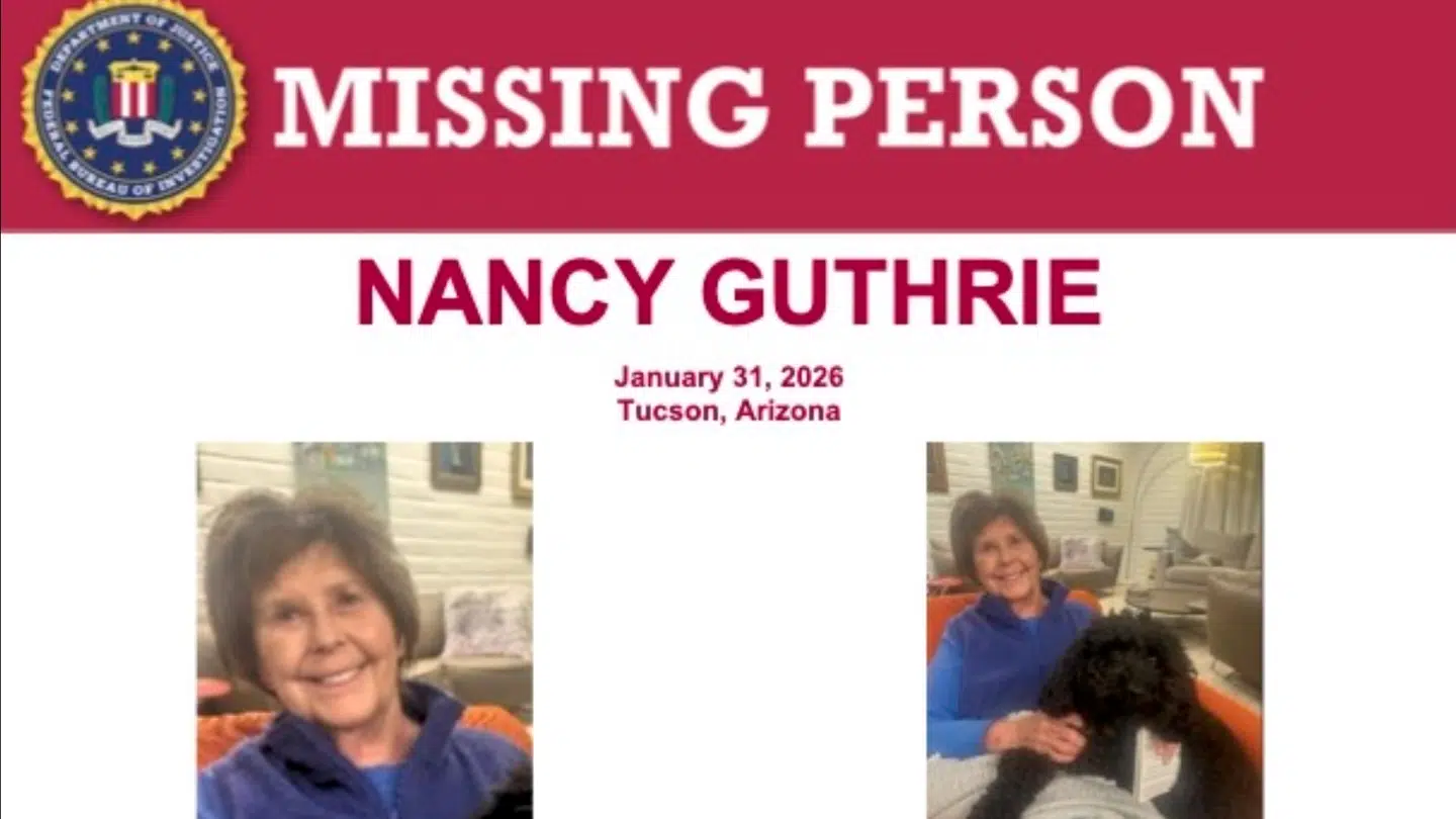 Nancy Guthrie er ikke set siden lørdag aften den 31. januar.