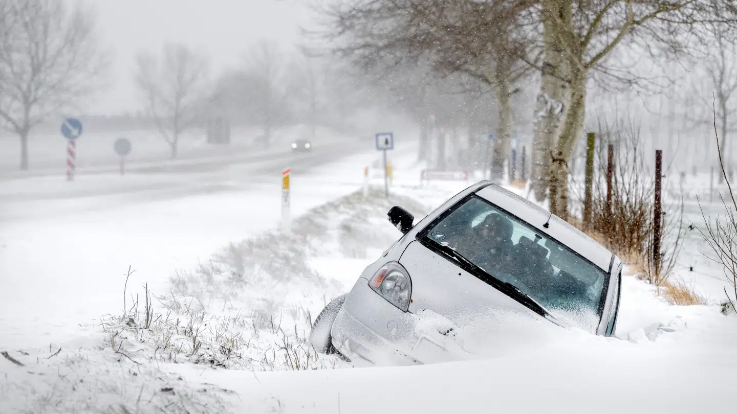 Ualmindeligt mange biler er kørt galt det seneste døgn. Billedet er fra januar 2024.