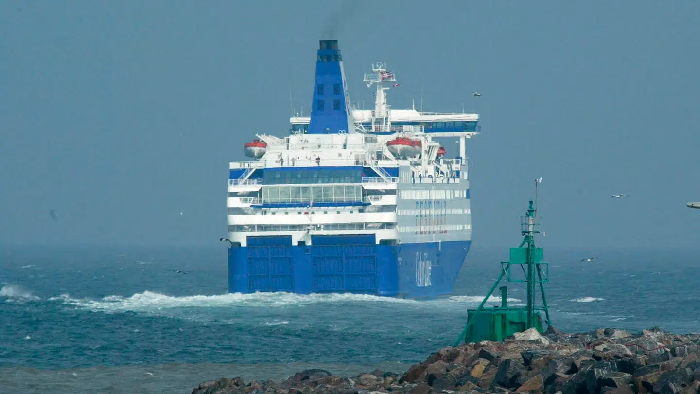 Det dårlige vejr gjorde, at færgen fra Norge til Danmark var nødt til at vende retur. (Arkivfoto)