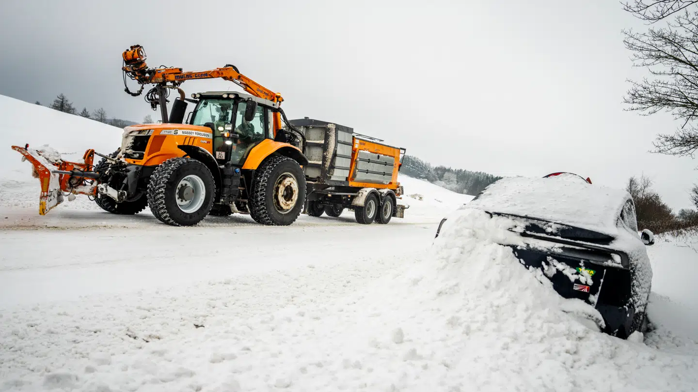 Sådan så det ud på Sydsjælland fredag. I den kommende uge falder der endnu mere sne.