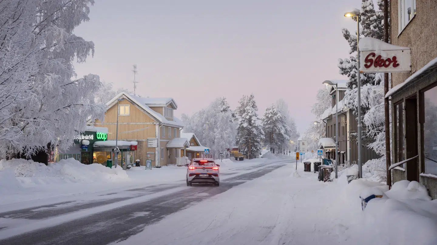 Kiruna er en af de nordligste byer i Sverige.