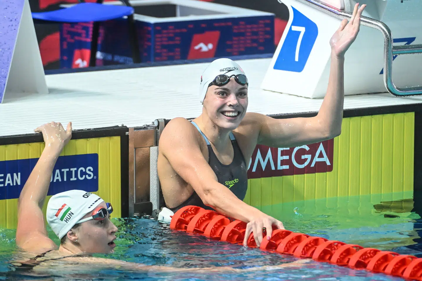 Martine Damborg leverede en kæmpe sensation ved at vinde EM-guld i 100 meter butterfly. (Arkivfoto).