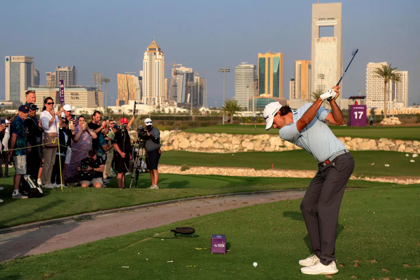 Jacob Skov Olesen spillede god golf i Qatar Masters.