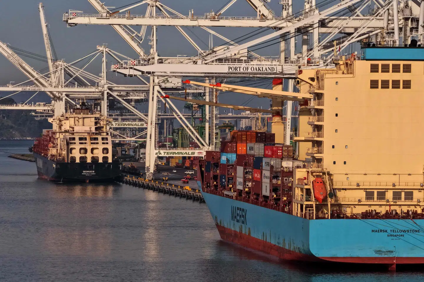 Varer kommer til og fra USA via blandt andet søtransport. En del af den danske eksport til USA bliver dog produceret i USA. (Arkivfoto).
