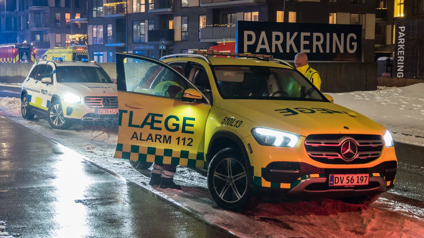 Københavns Politi har været talstærkt til stede ved Marmorvej i Nordhavn.