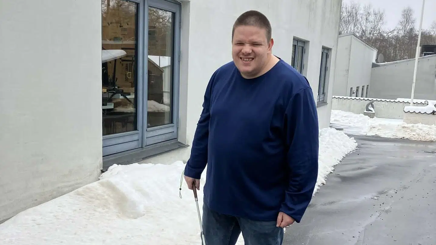 33-årige Nicholas har været fuldkomment blind siden femårsalderen.