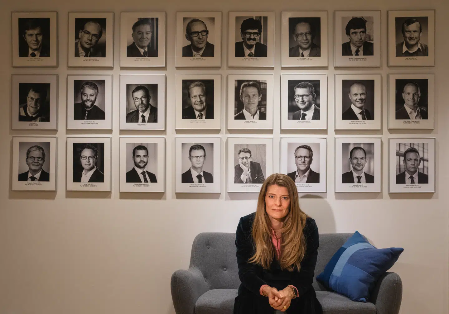 Skatteminister Ane Halsboe-Jørgensen (S) og alle hendes forgængere. De seneste 13 skatteministre har regeret over et skandaleramt ministerium.