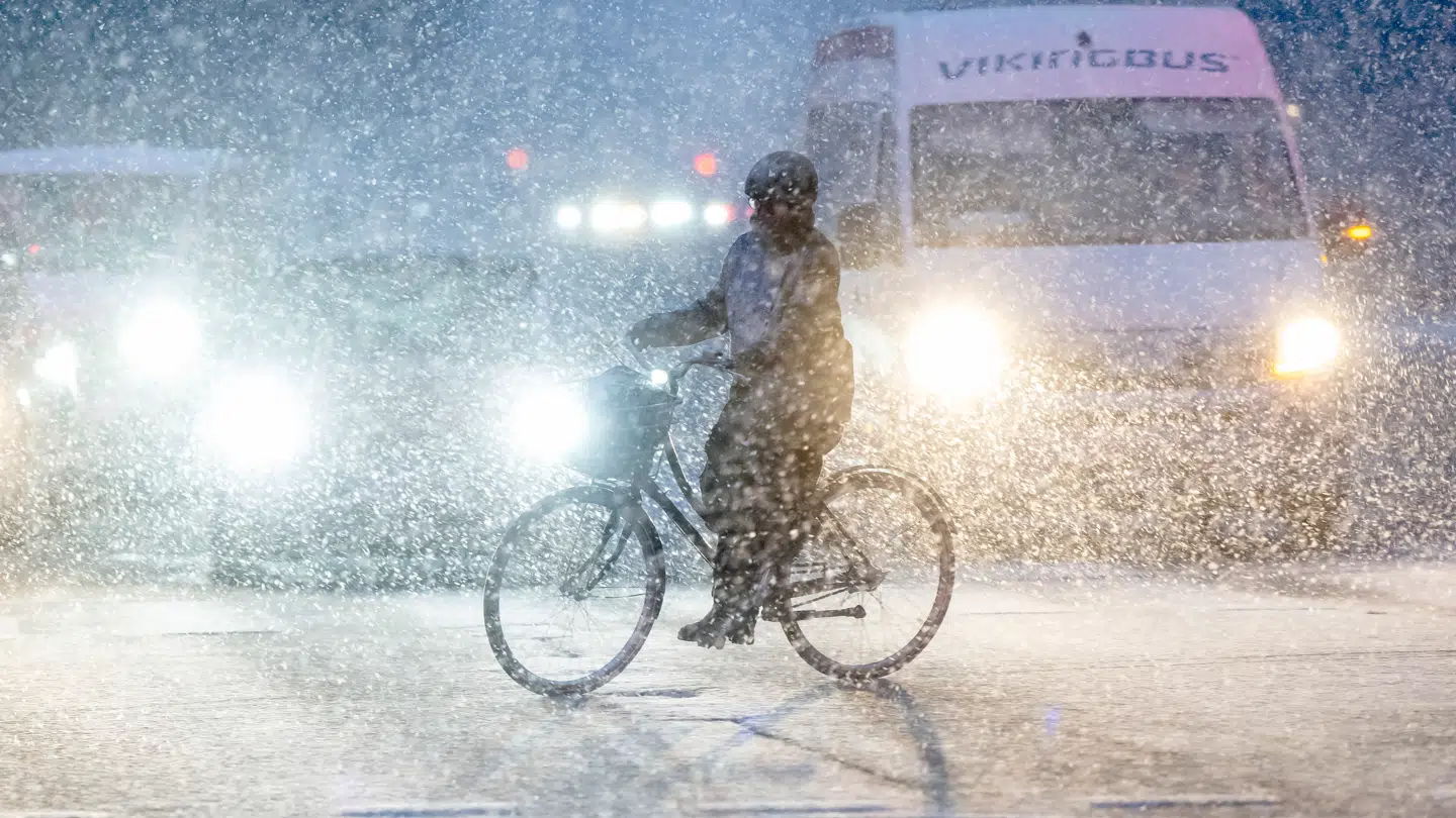 Sådan så det ud i København sidste fredag. Nu truer et nyt voldsomt snevejr.