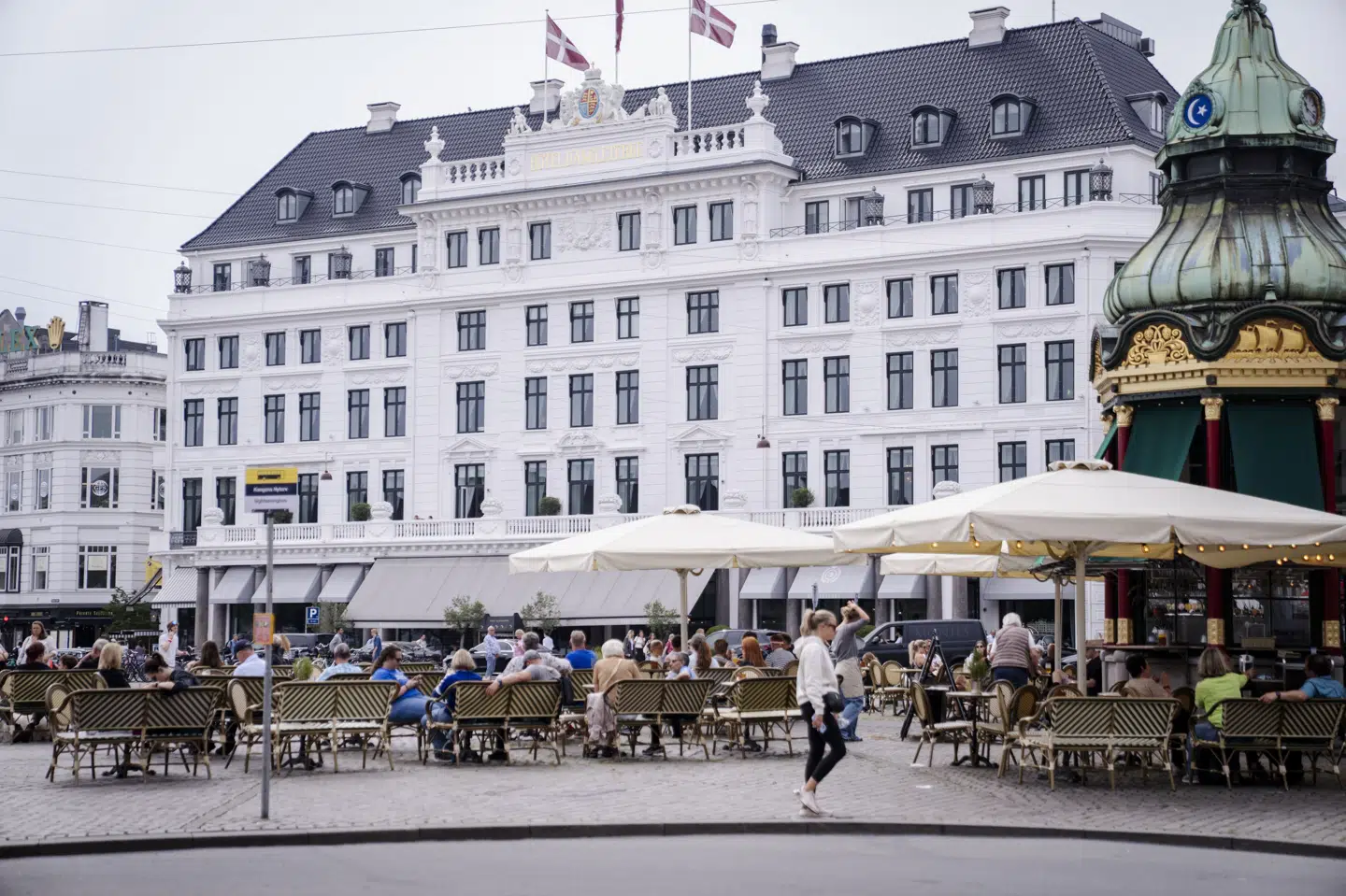 D'angleterre på Kongens Nytorv i København er blandt de mest eksklusive hoteller i Danmark. Hele den danske hotelbranche har tiltrukket flere overnattende gæster i 2025 end tidligere. (Arkivfoto).