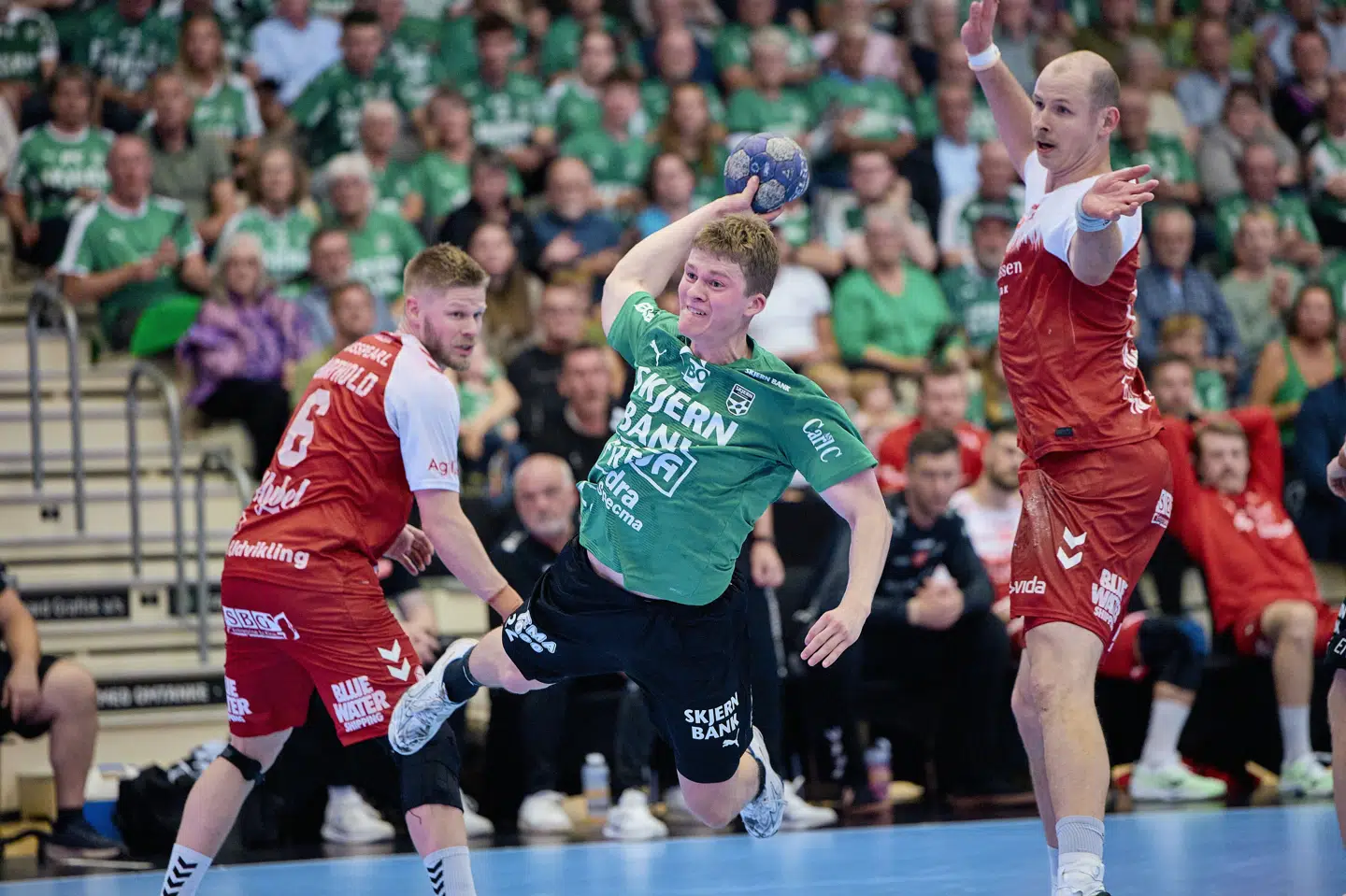 Efter seks år i Skjern Håndbold stopper Jakob Rasmussen til sommer i klubben og drager til Skanderborg AGF. (Arkivfoto).