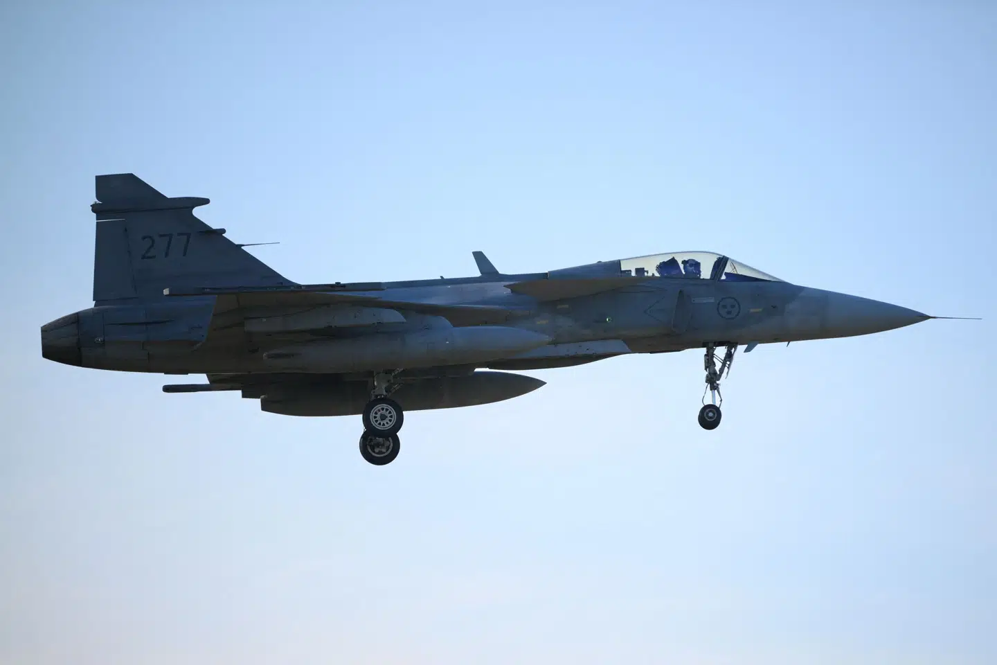 Svenske jagerfly af typen JAS 39 Gripen er også tidligere blevet brugt i Nato-øvelser. Eksempelvis i Ramstein Flag-øvelsen i Holland i 2025. (Arkivfoto).