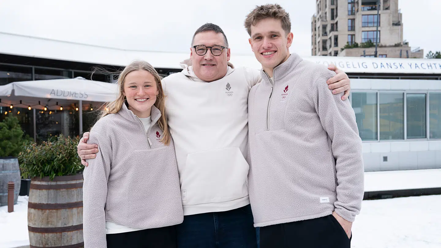 OL-deltagere i skeleton Nanna og Rasmus Vestergård Johansen er børn af Tom Johansen, der også er deres holdleder.