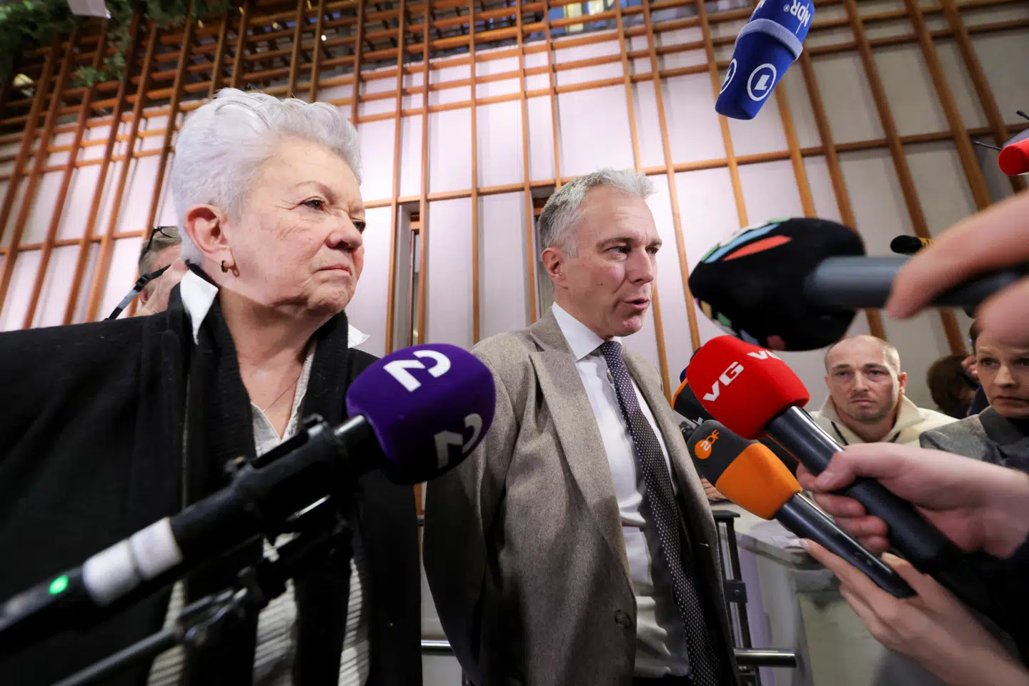 Her ses Marius Borg Høibys forsvarsadvokater, Ellen Holager Andenæs og Petar Sekulic, ved Oslo Tingrett den 3. februar.