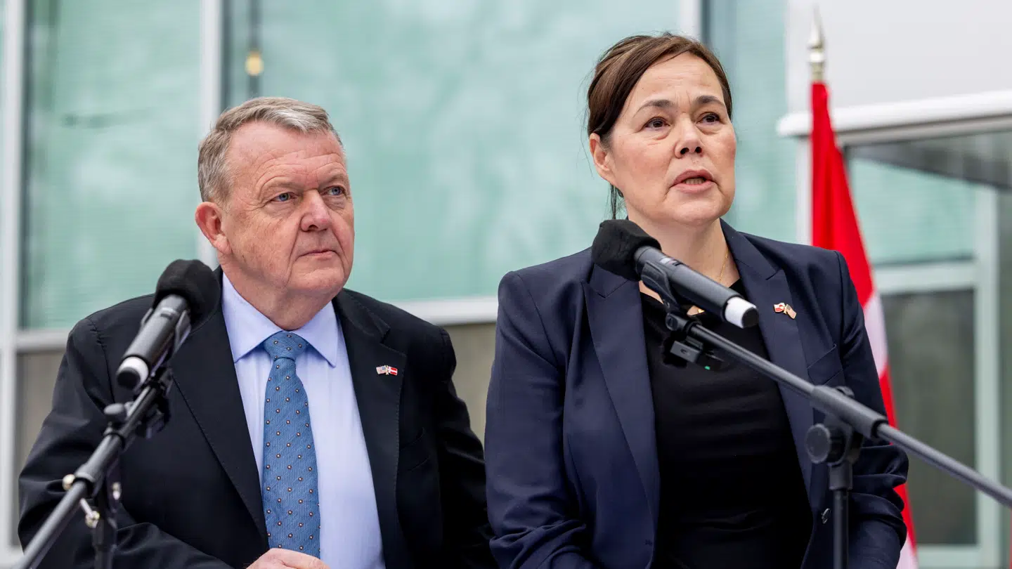 Lars Løkke Rasmussen og Vivian Motzfeldt.