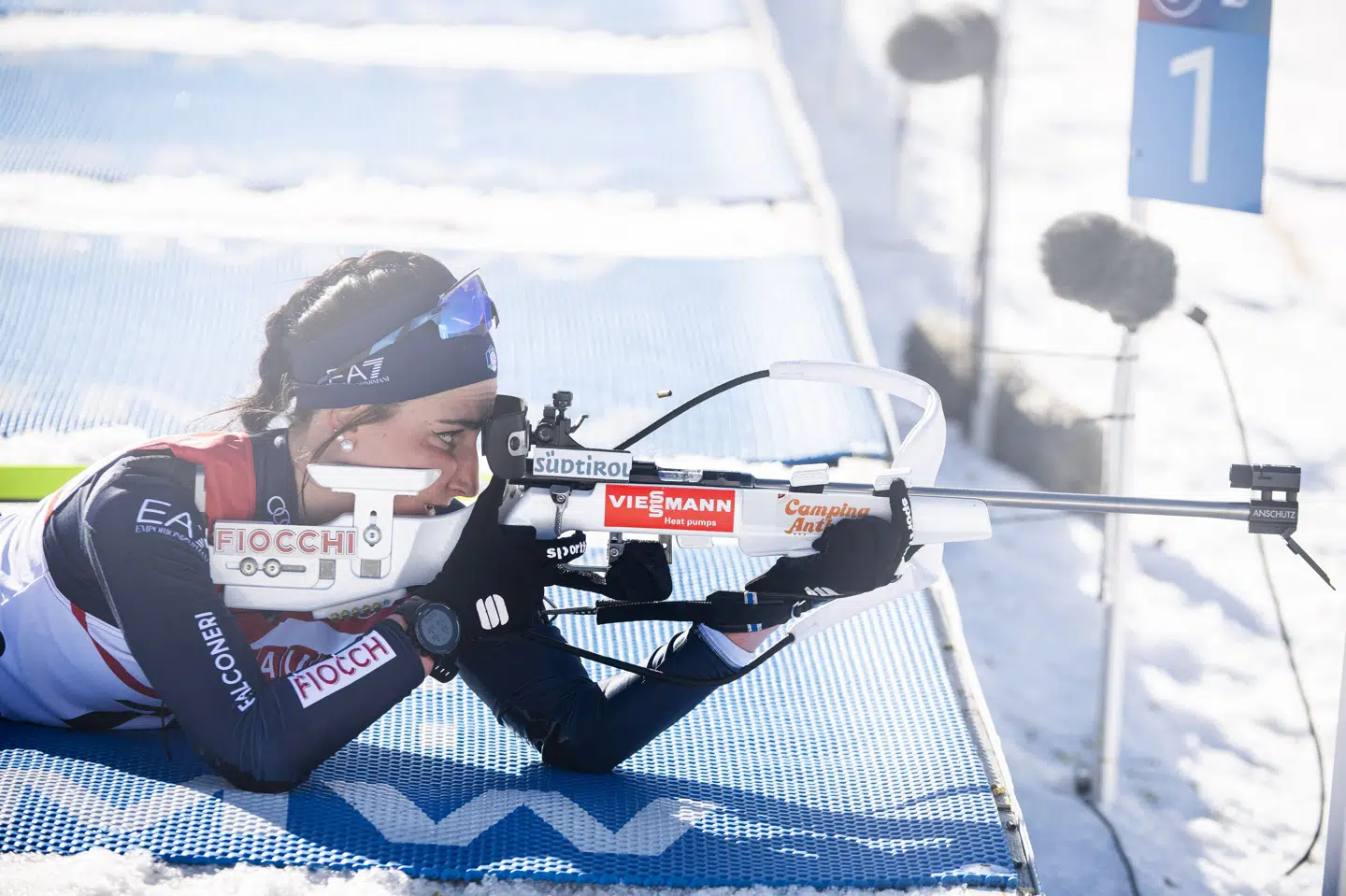 Skiskytten Rebecca Passler afleverede en positiv dopingprøve i slutningen af januar, men kan alligevel spille en rolle for Italien i næste uges stafet for kvinder. (Arkivfoto).