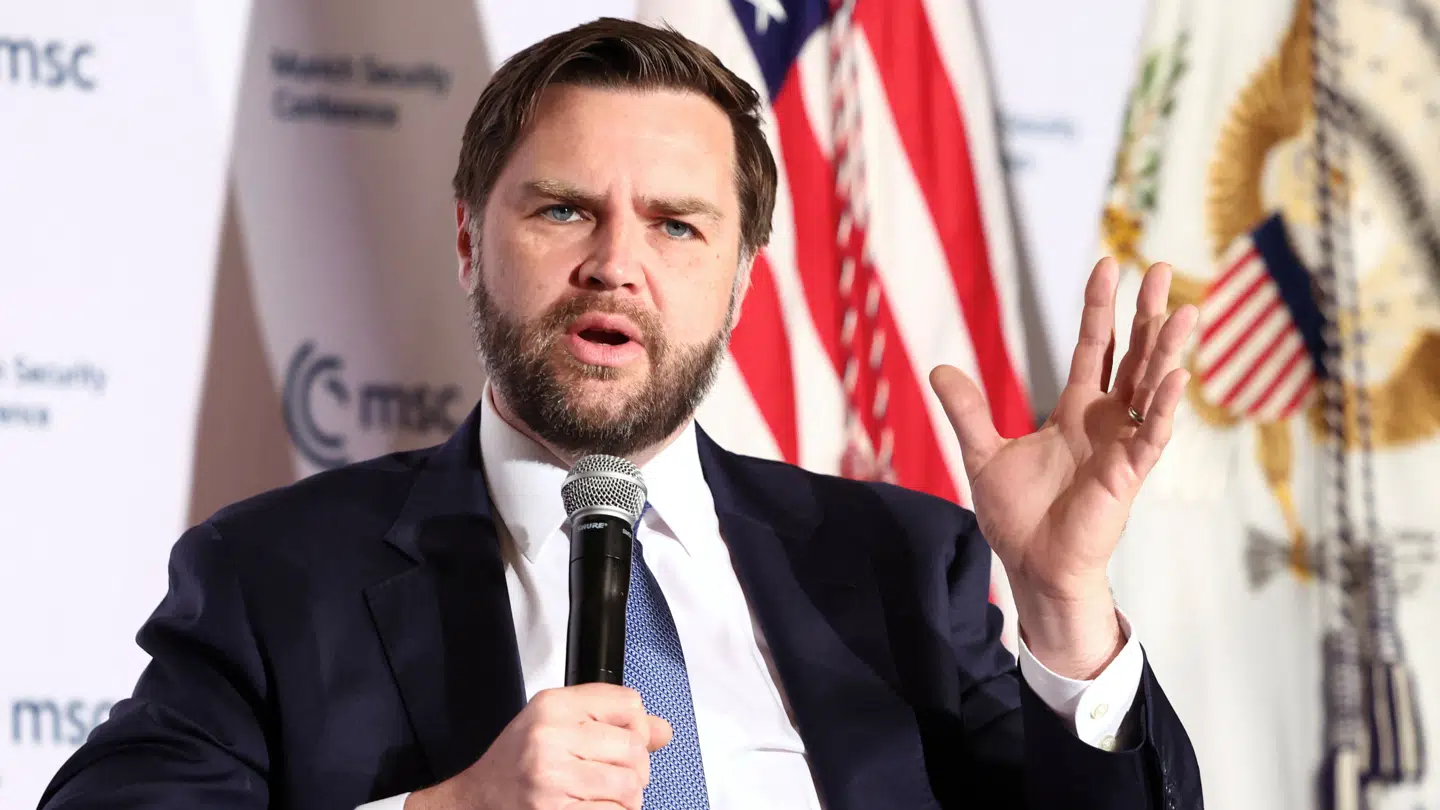 Den amerikanske vicepræsident, J.D. Vance, ved sikkerhedskonferencen i München sidste år. Her kom han med en tale, der signalerede indtoget af en ny verdensorden.