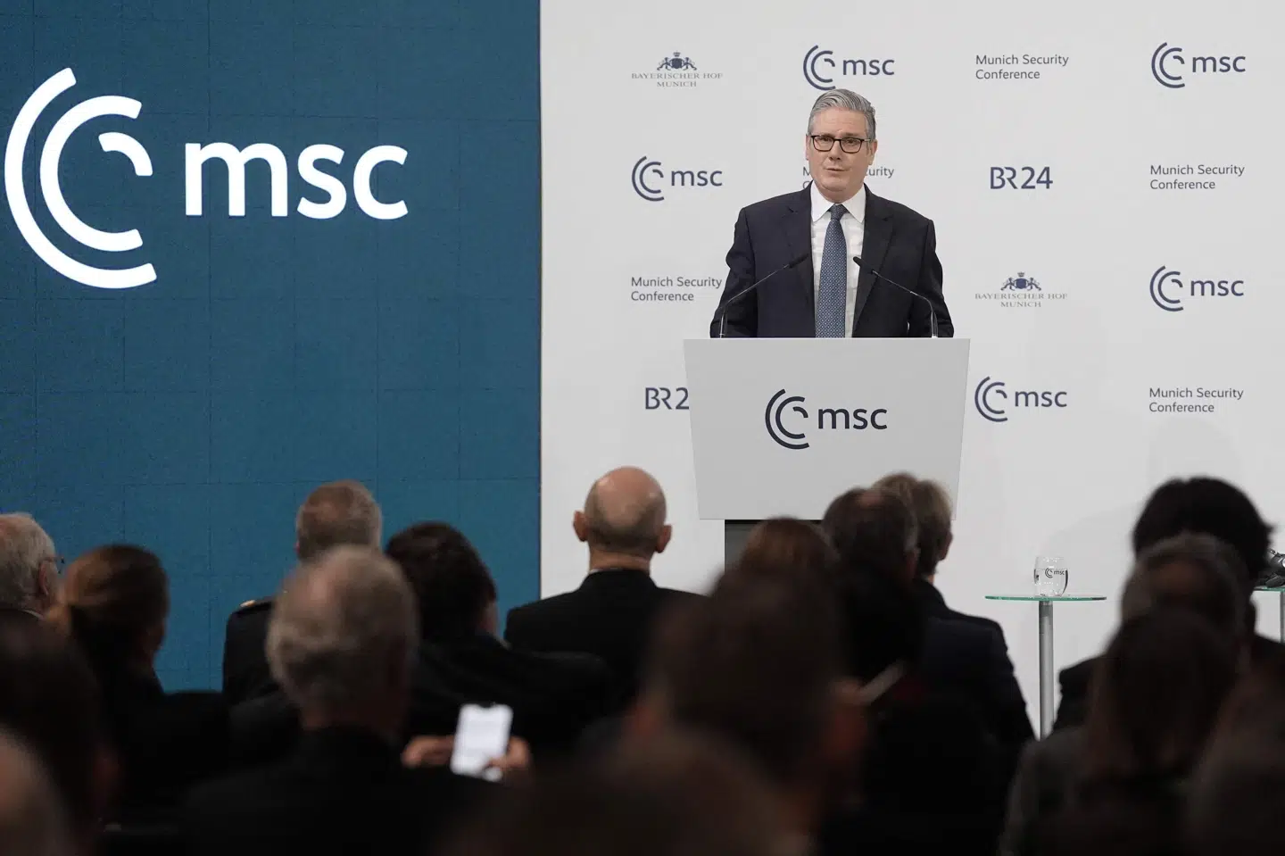 Den britiske leder, Keir Starmer, der lørdag har holdt tale, er en af de mange stats- og regeringschefer, der i denne weekend deltager i sikkerhedskonferencen i München. (Arkivfoto).