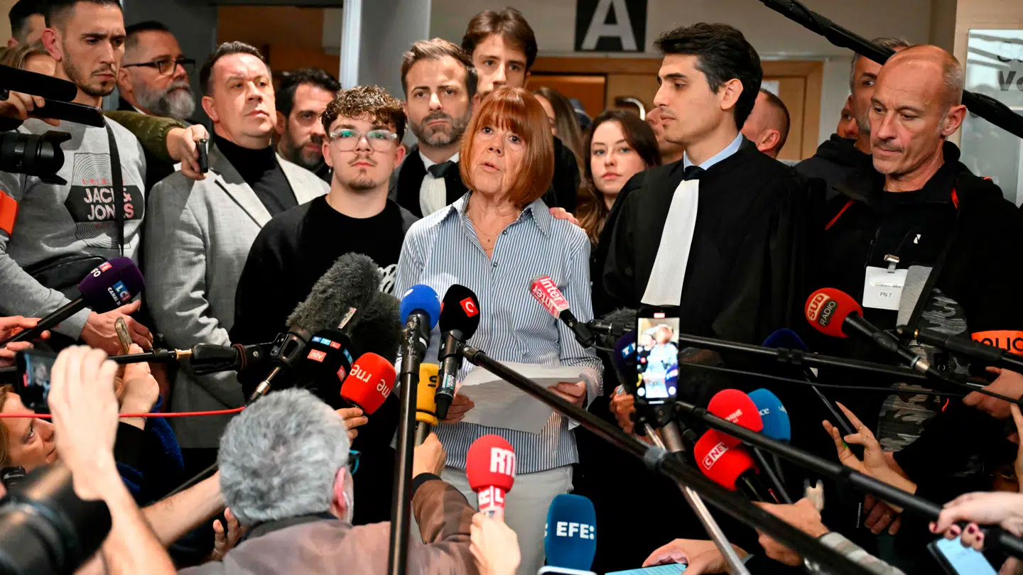 Gisele Pelicot talte til pressen, efter hendes eksmand i 2024 var blevet idømt 20 års fængsel for at have begået og organiseret voldtægter af hende. 50 medtiltalte mænd blev også dømt i sagen.