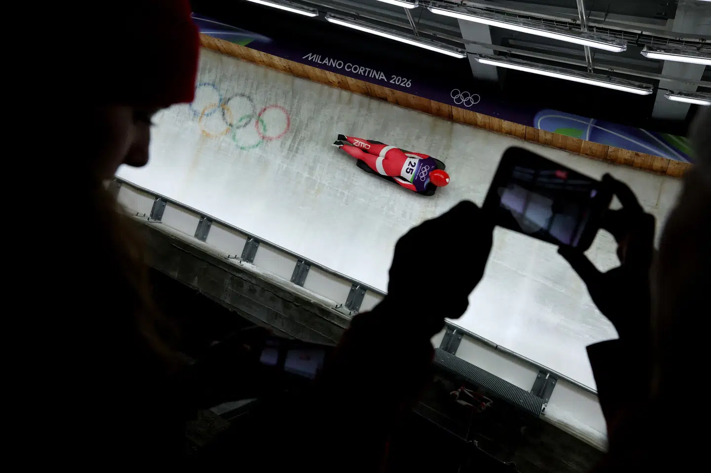 Der var fart på, da Nanna Vestergård Johansen susede ned gennem iskanalen i Cortina og blev nummer 20 i kvindernes skeleton. (Arkivfoto).