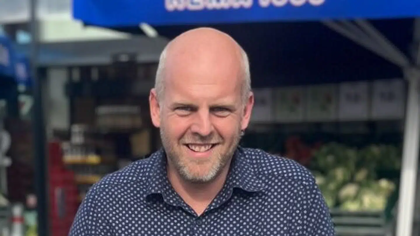 Bjørn Bajlum er købmand i Rema 1000 i Sydbyen i Silkeborg.