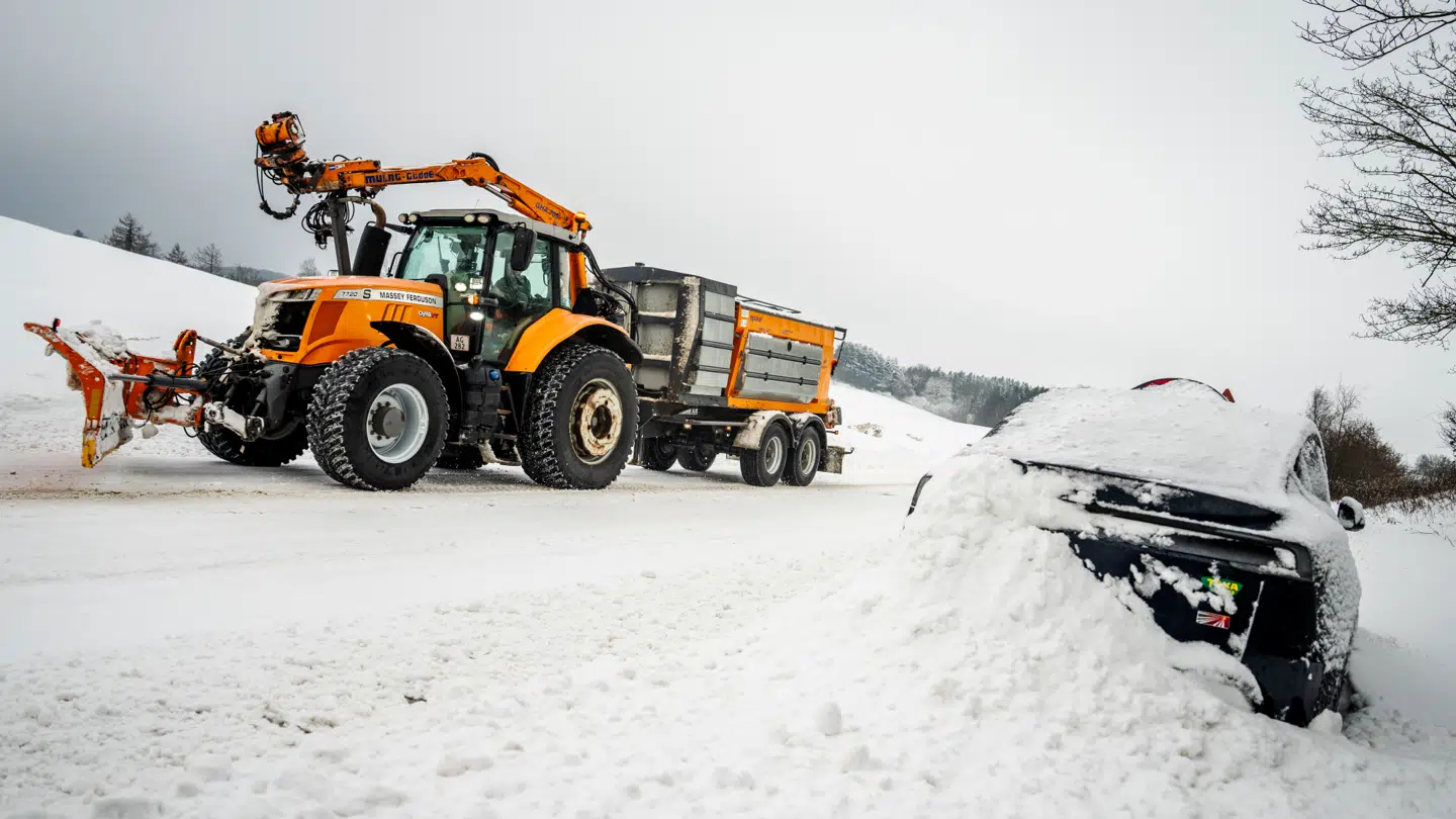 Denne vinter har været ekstra voldsom, blandt andet på Sydsjælland tidligere i februar, som ses på billedet.