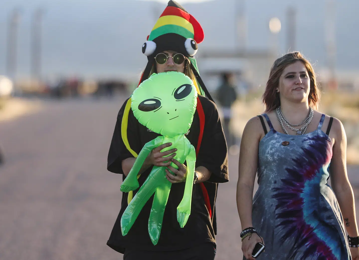 Besøgende ved Area 51.