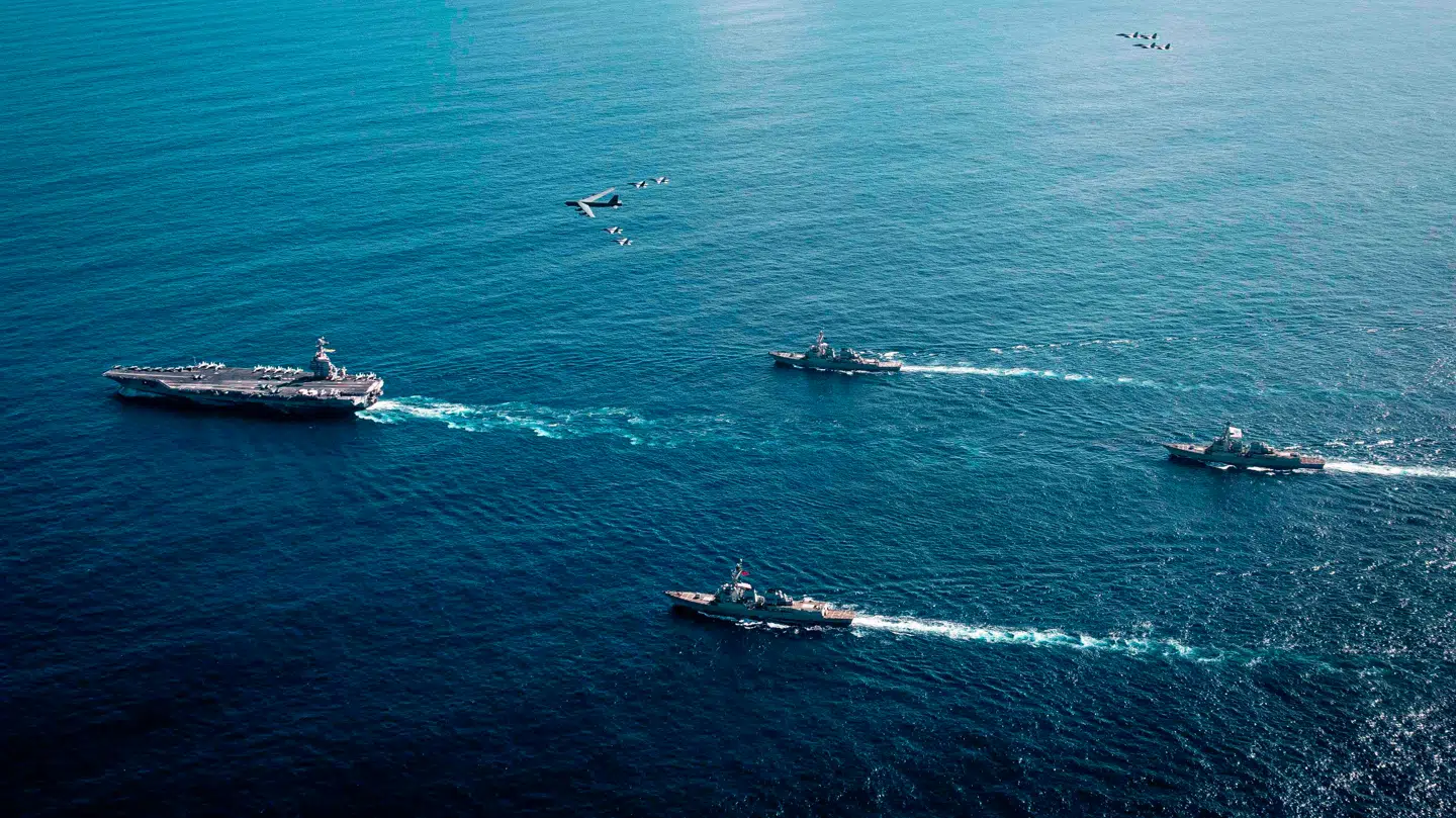 Det store skib har i måneder befundet sig i Det Caribiske Hav, hvor det blev brugt til i USAs militære operation i Venezuela.