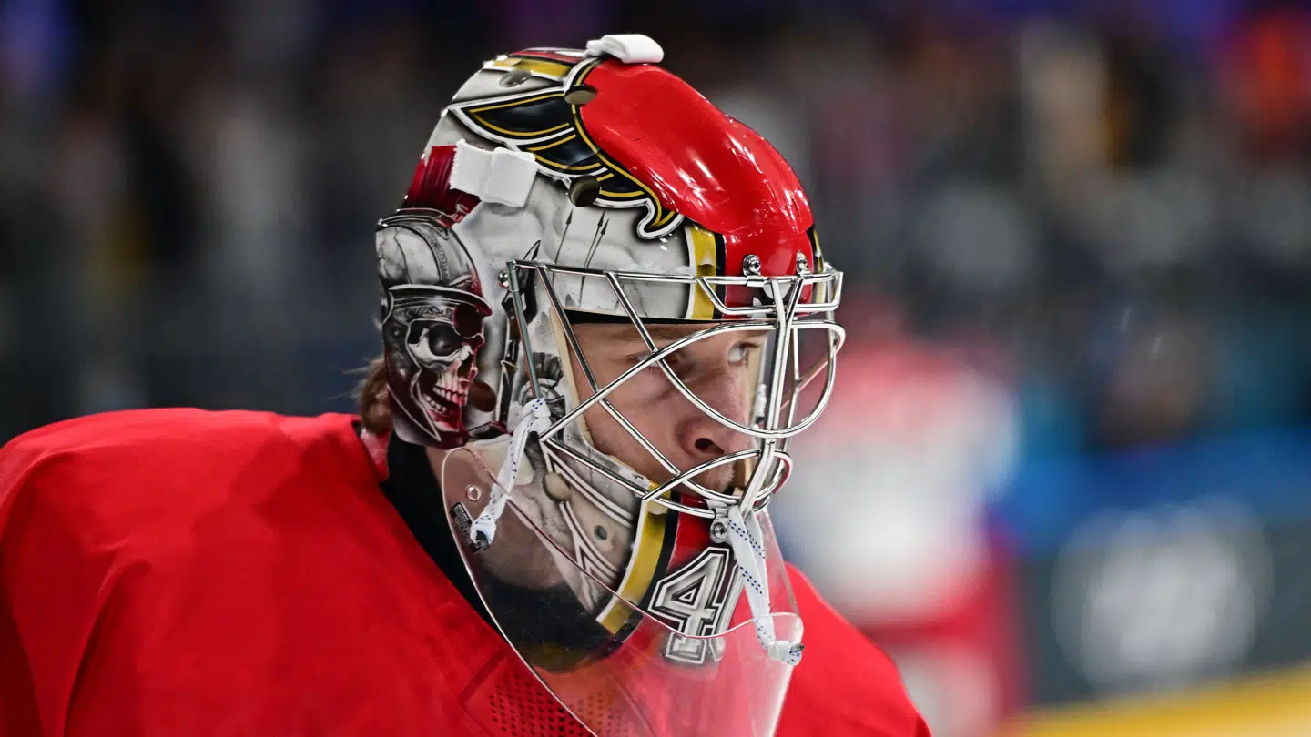 Mads Søgaard stod i målet lørdag aften mod USA.