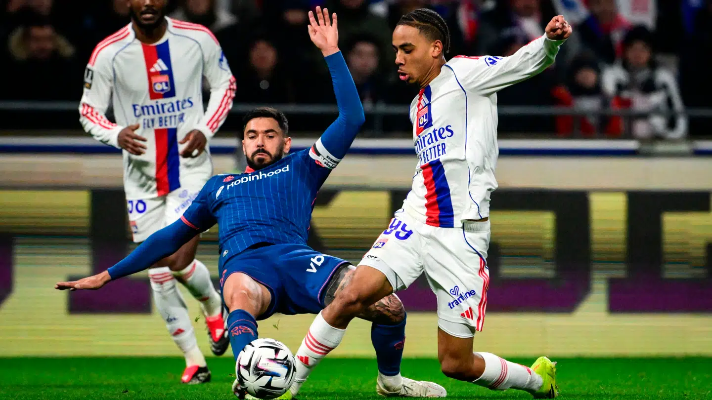 Noah Nartey startede på banen for tredje Ligue 1-kamp i træk for Lyon.
