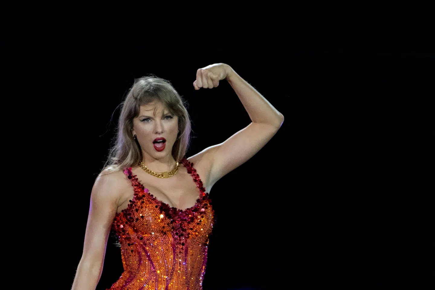 Taylor Swift optræder under sin "The Eras Tour" i Florida i USA i 2024. En mand havde angiveligt planer om at angribe en koncert under touren i Østrig. (Arkivfoto).