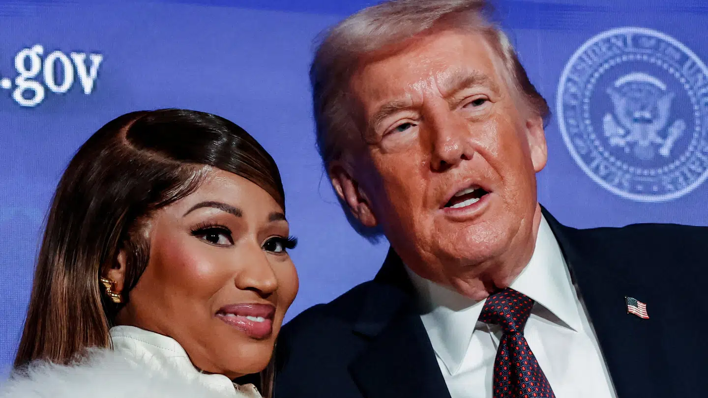 Der er god stemning mellem rapperen og præsidenten.