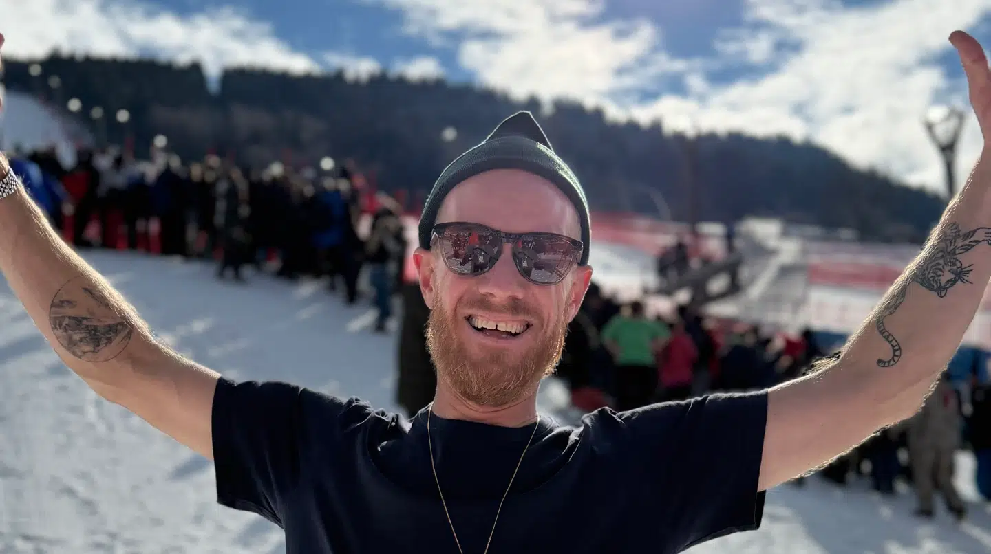 Tobias Hansen er i Livigno for at dække OL for DR.