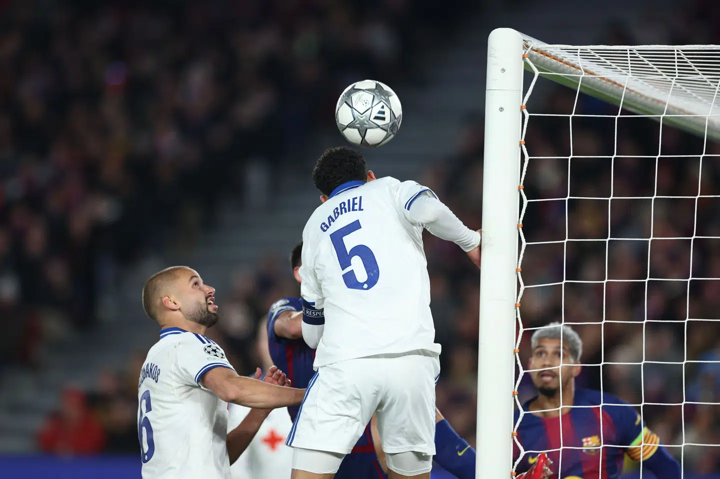 FC Københavns Gabriel Pereira scorede et mål, der efterfølgende blev annulleret i Champions League-kampen mod Barcelona. (Arkivfoto).