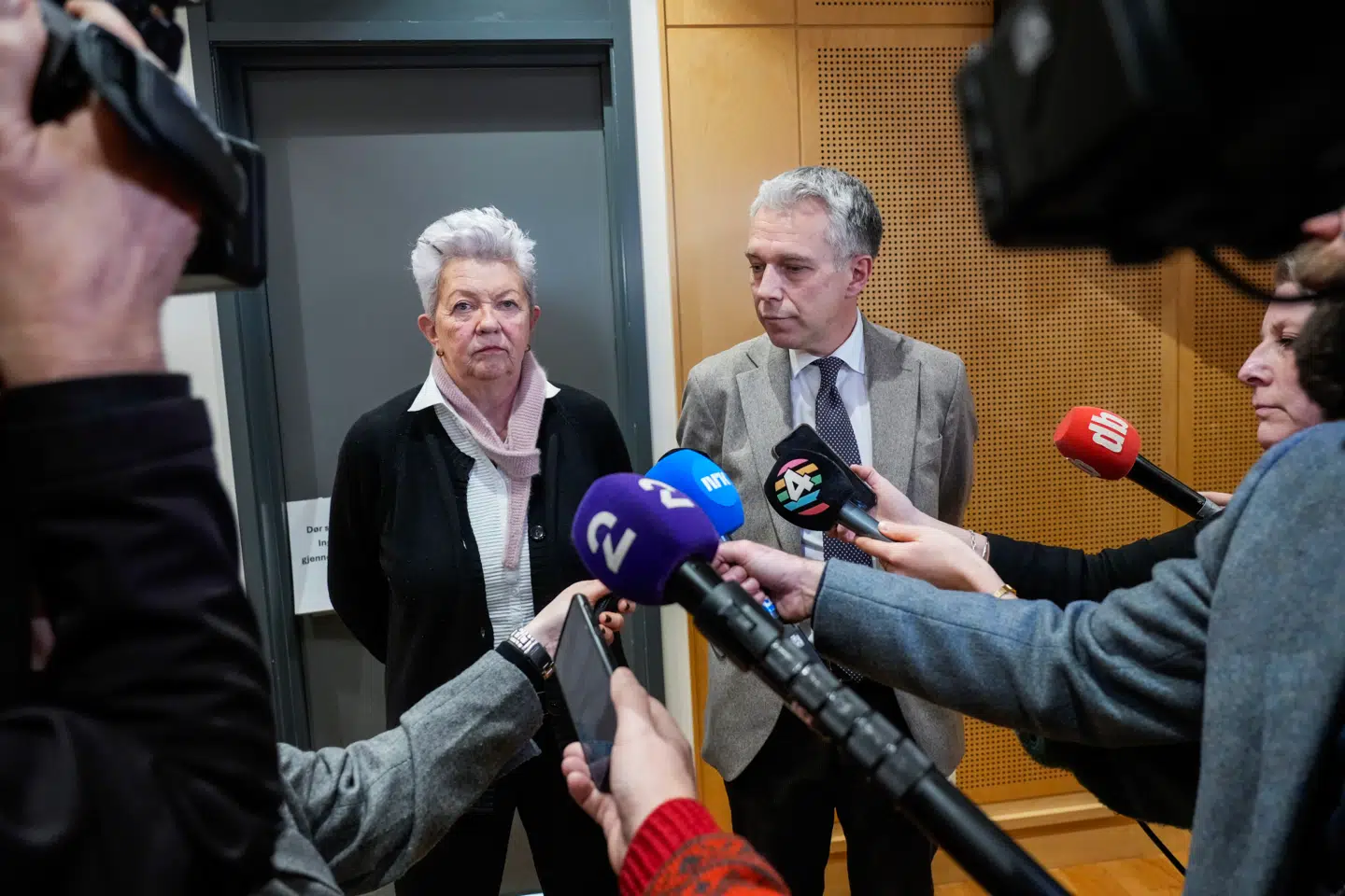 Forsvarerne Ellen Holager Andenæs og Petar Sekulic.