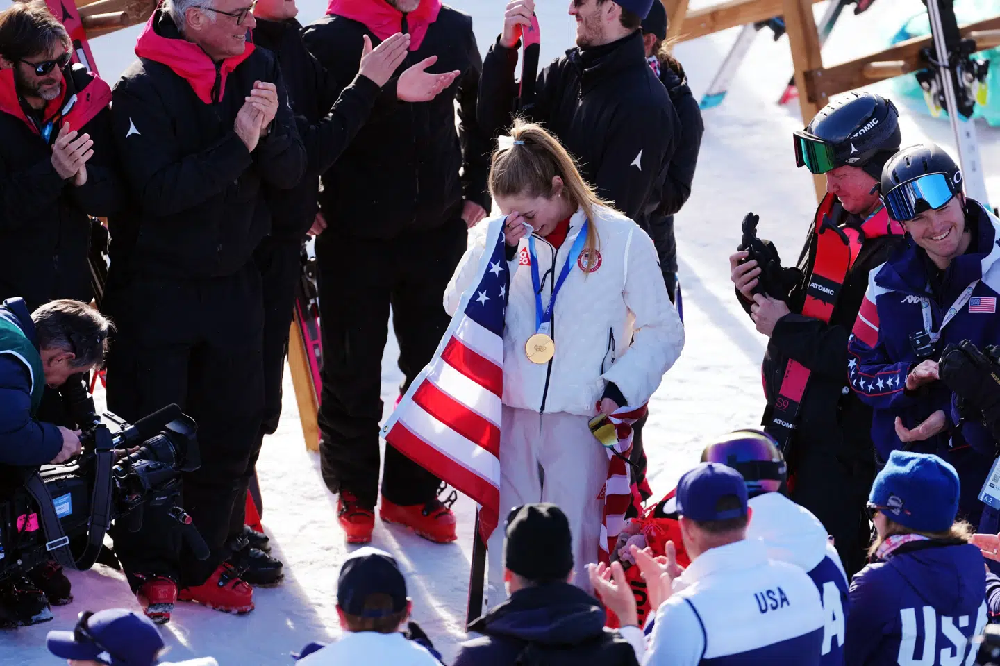 De flestes øjne var rettet mod Mikaela Shiffrin, der nappede OL-guldet i kvindernes slalom.
