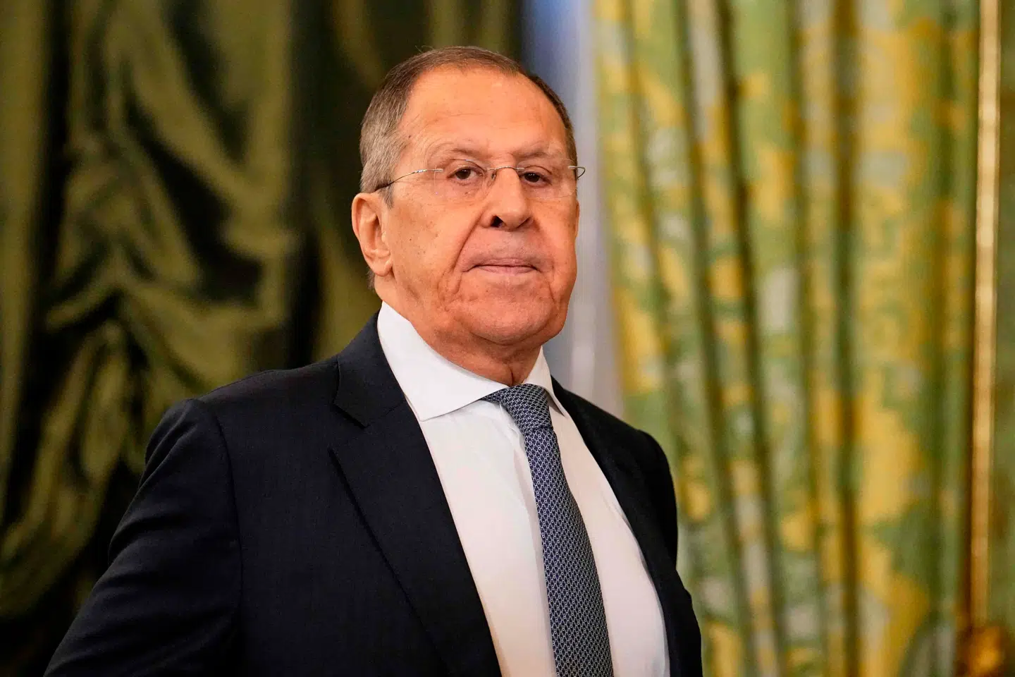 Den russiske udenrigsminister, Sergej Lavrov, ses her den 7. maj sidste år.