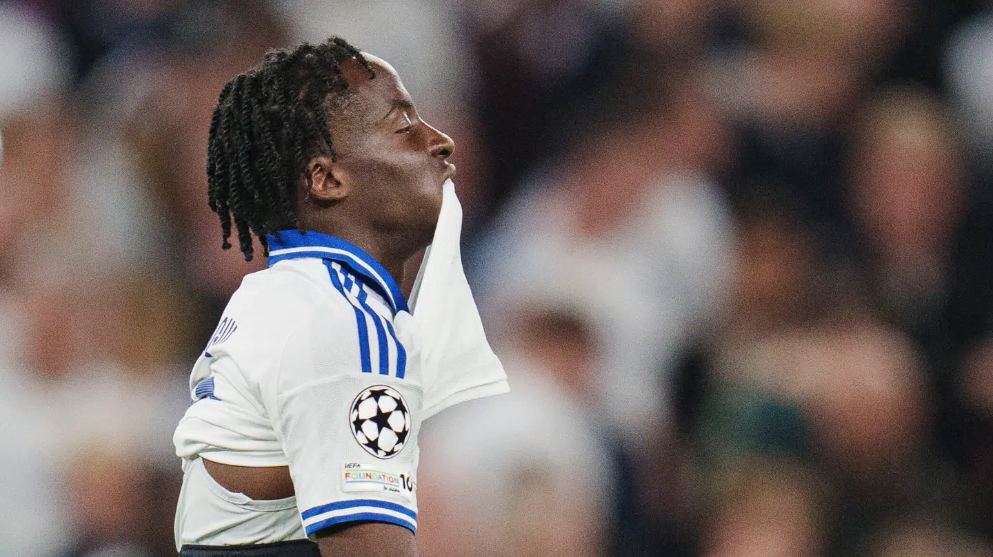 Yoram Zague var blandt andet i aktion for FCK i Champions League i efteråret.