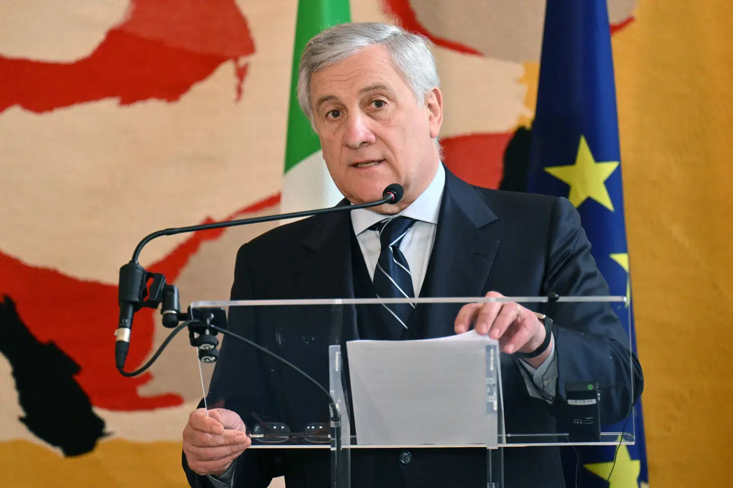 Antonio Tajani, der er Italiens udenrigsminister, ønsker ikke russiske og belarusiske flag og symboler i landet under de paralympiske lege. (Arkivfoto).