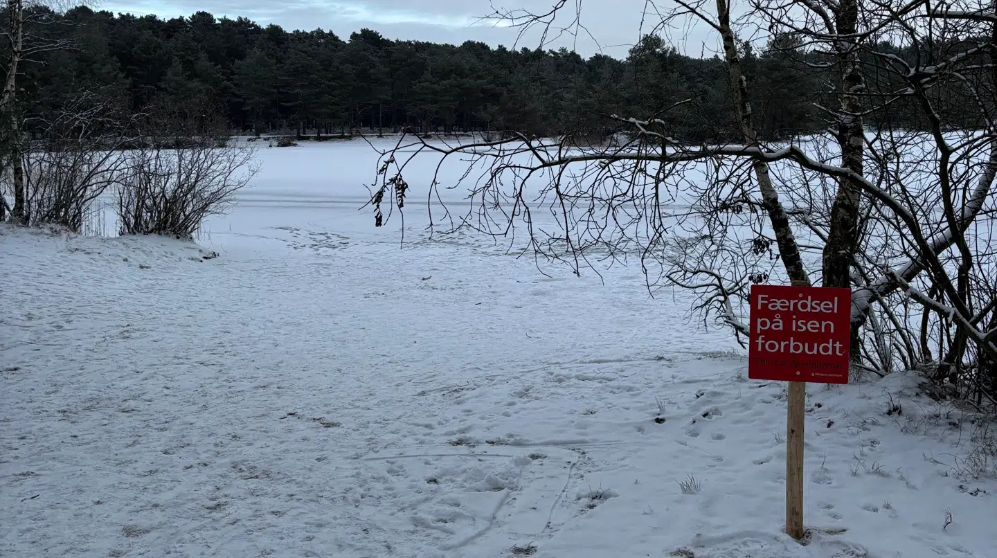i Silkeborg Kommune har man siden 3. februar kunnet færdes på Gjessø og Schoubyes Sø. Det er slut nu.